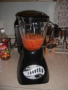 Blending the Vinegar and the Peppers