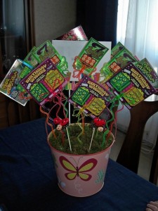 Lottery Ticket Bouquet Basket