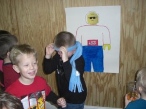 Pin the Head on the Lego Man