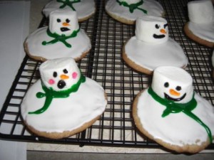 Melted Snowman Cookie Variations